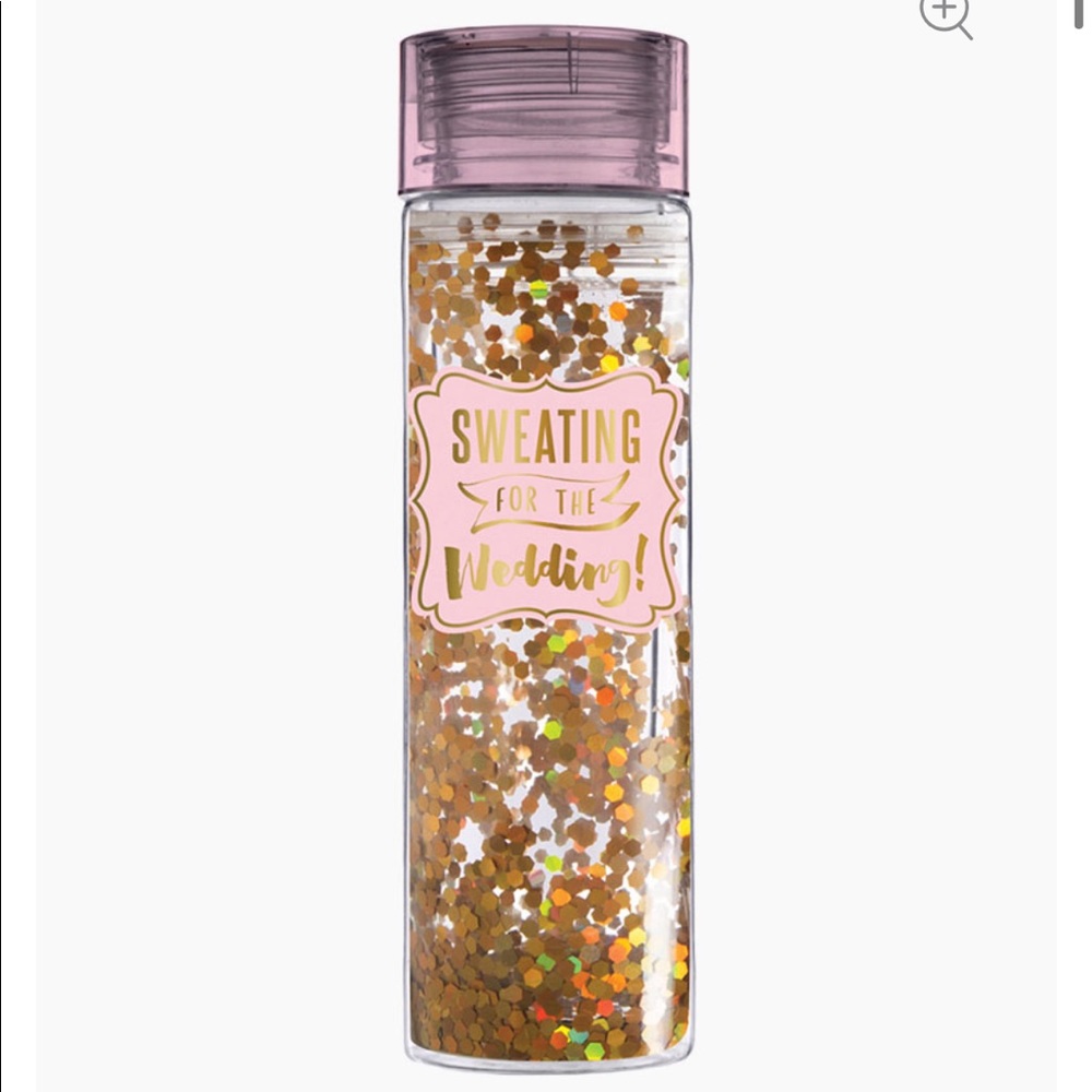 🎉 Sweating for the Wedding Confetti Water Bottle